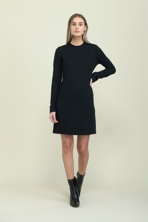 Katie-Reversible Tie Neck Dress